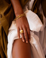 CASCADE RING ~ 18K GOLD PLATED