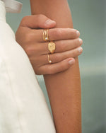 VACATION STACKING RING ~ 18K GOLD VERMEIL
