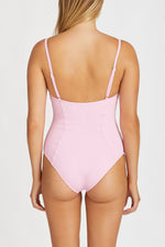 ZZ SEA PINK RIBBED ONE PIECE