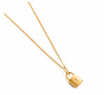 Petite Lock Necklace ~ (18k Gold Vermeil)