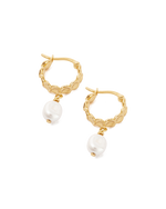 VACATION HOOPS ~ 18K GOLD PLATED