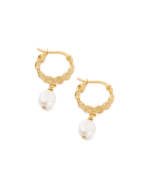 VACATION HOOPS ~ 18K GOLD PLATED